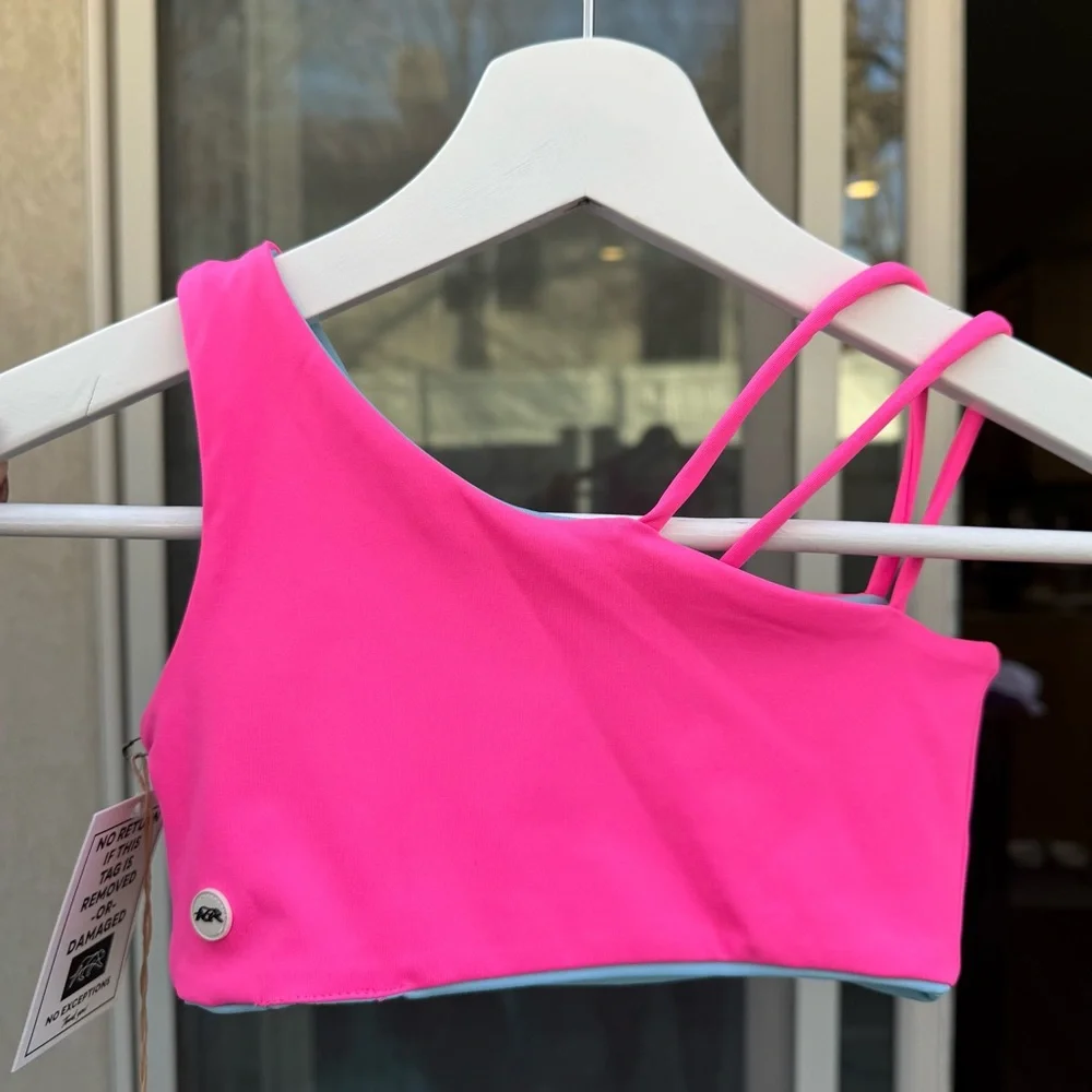 NWT Tiger Friday Dancewear May Reversible Crop Size CL Color Cotton Candy - Picture 2 of 12